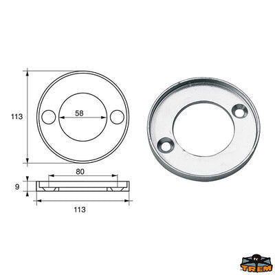 Anodes for engines Volvo-Penta Trem L8140027