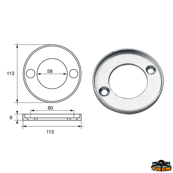 Anodes for engines Volvo-Penta Trem L8240027