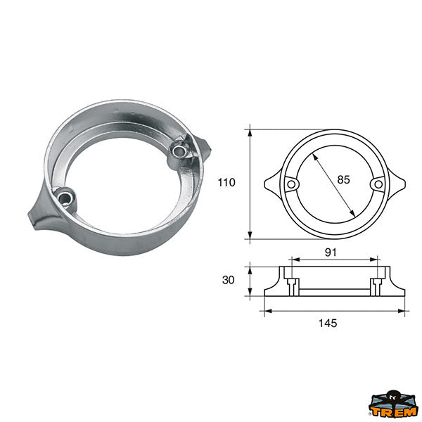 Anodes for engines Volvo-Penta Trem L8140030