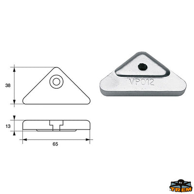 Anodes for engines Volvo-Penta Trem L8140135