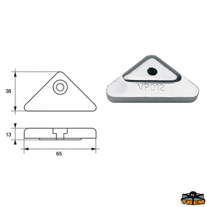 Anodes for engines Volvo-Penta Trem L8140135
