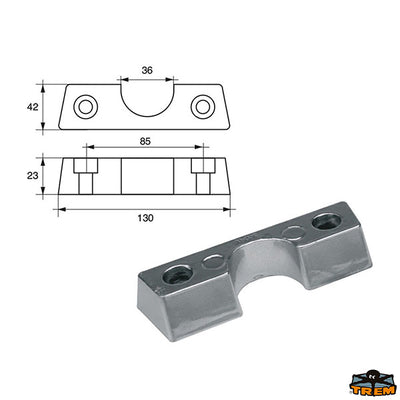 Anodes for engines Volvo-Penta Trem L8140130