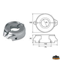 Anodes for engines Volvo-Penta Trem L8140133