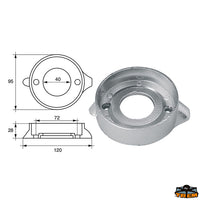 Anodes for engines Volvo-Penta Trem L8140012