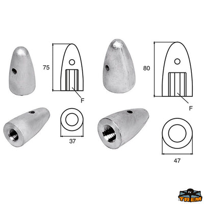 Anodes for engines Volvo-Penta Trem L8113340