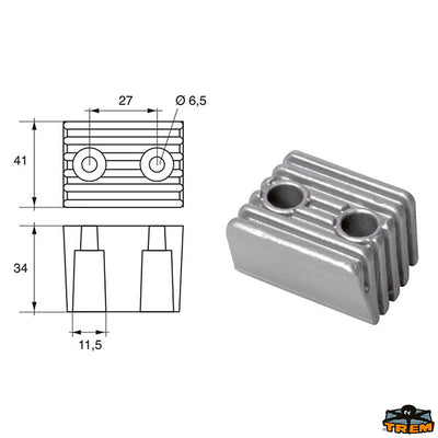 Anodes for engines Volvo-Penta Trem L8240082