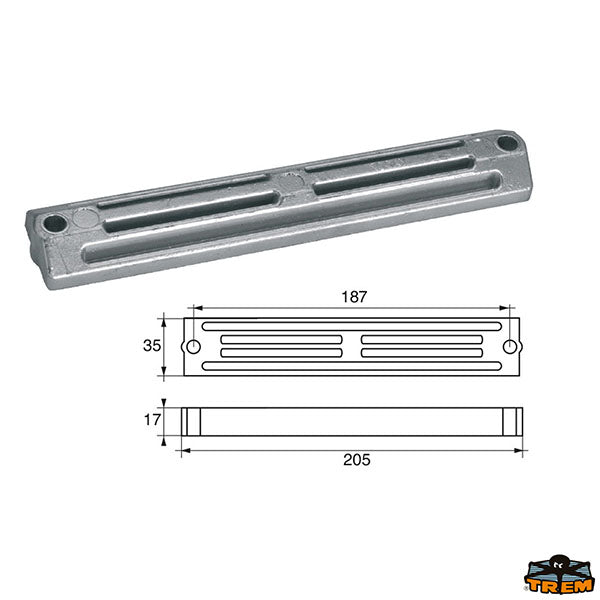 Anode for engines Yamaha-Mariner Trem L8146016