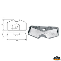 Anode for engines Yamaha-Mariner Trem L8146117