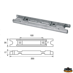 Anodes for engines Yamaha-Mariner Trem L8246115