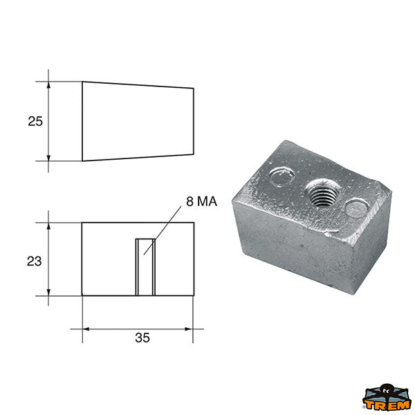 Anodes for engines Yamaha-Mariner Trem L8246304