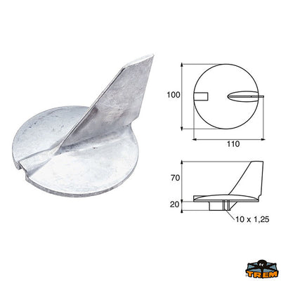 Anodes for engines Yamaha-Mariner Trem L8146302