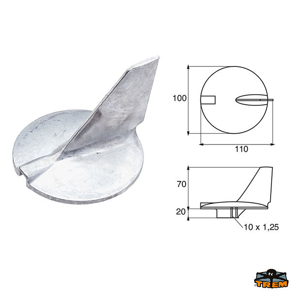Anodes for engines Yamaha-Mariner Trem L8246302