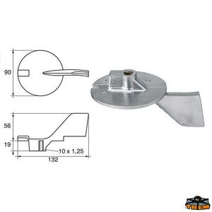 Anode for engines Yamaha-Mariner Trem L8146306