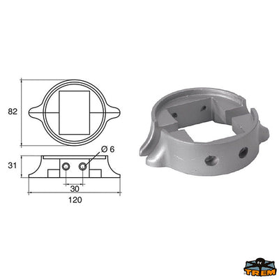 Anode for Lombardini engines Trem L8141552