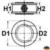 Air filters for Volvo engines - D1 mm 155 - D2 mm 90 - H2 mm 98 - H1mm85 - Original ref								

								3582358/ 21646645 [N0114645]