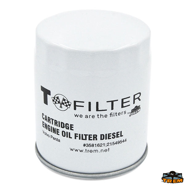Oil filter for Volvo Penta diesel engines Trem N0114621
