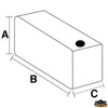 Fuel tank 42 Lt A 22 cm B 65 cm - Liters 42 - A cm 65 - B 35 cm - H cm22 [N0122045]