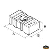Fuel tank 81 Lt A 30 cm B 80 cm - Liters 75 - A cm 80 - B 35 cm - H cm30 [N0130075]