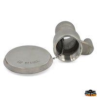 Aisi 316 stainless steel refuel plug with built-in vent model waste - WASTE model - Neck Ø 38 mm - Mounting hole Ø 50 mm - Vent Ø mm16 [N2738158]