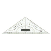 Plexiglass triangular protractor