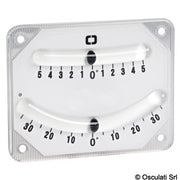 Double bubble inclinometer 100x80 mm