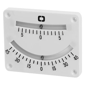 Double bubble inclinometer 101x82 mm