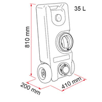 Fiamma Roll-Tank 35L Fresh Water Tank (08307-03A)