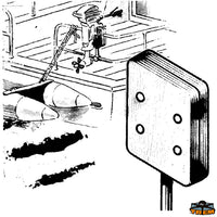 Motor bracket for tender diameter 25x430 mm board 200x250 mm - Dimensions mm Ø 25x430 - Tablet 200x250 mm - Max capacity 30 kg [O0720032]
