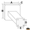 Adjustable outboard motor bracket max load 50 kg - Max capacity 50 kg - A mm 300 - B mm 300 - C mm45 - D mm								

								189 - And 230 mm [O0570480]