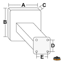 Adjustable outboard motor bracket max load 40 kg - Max capacity 40 kg - A mm 260 - B mm 300 - C mm45 - D mm								

								189 - And 135 mm [O0500450]