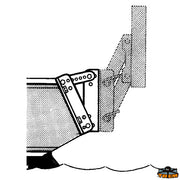 Adjustable plate for motor bracket Trem O0500065