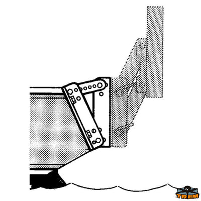 Adjustable plate for motor bracket Trem O0500065