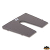 Knurled plastic stern protection plate 420x340 mm - White colour - Wedge version to vary the inclination of the engine - Dimensions 420x340 mm [O0520043]
