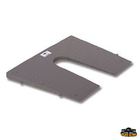 Knurled plastic stern protection plate 420x340 mm - White colour - Wedge version to vary the inclination of the engine - Dimensions 420x340 mm [O0520043]