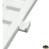 Knurled plastic stern protection plate 450x360 mm - White colour - External Version - Dimensions 430x350 mm - Thickness mm5 [N0074043]