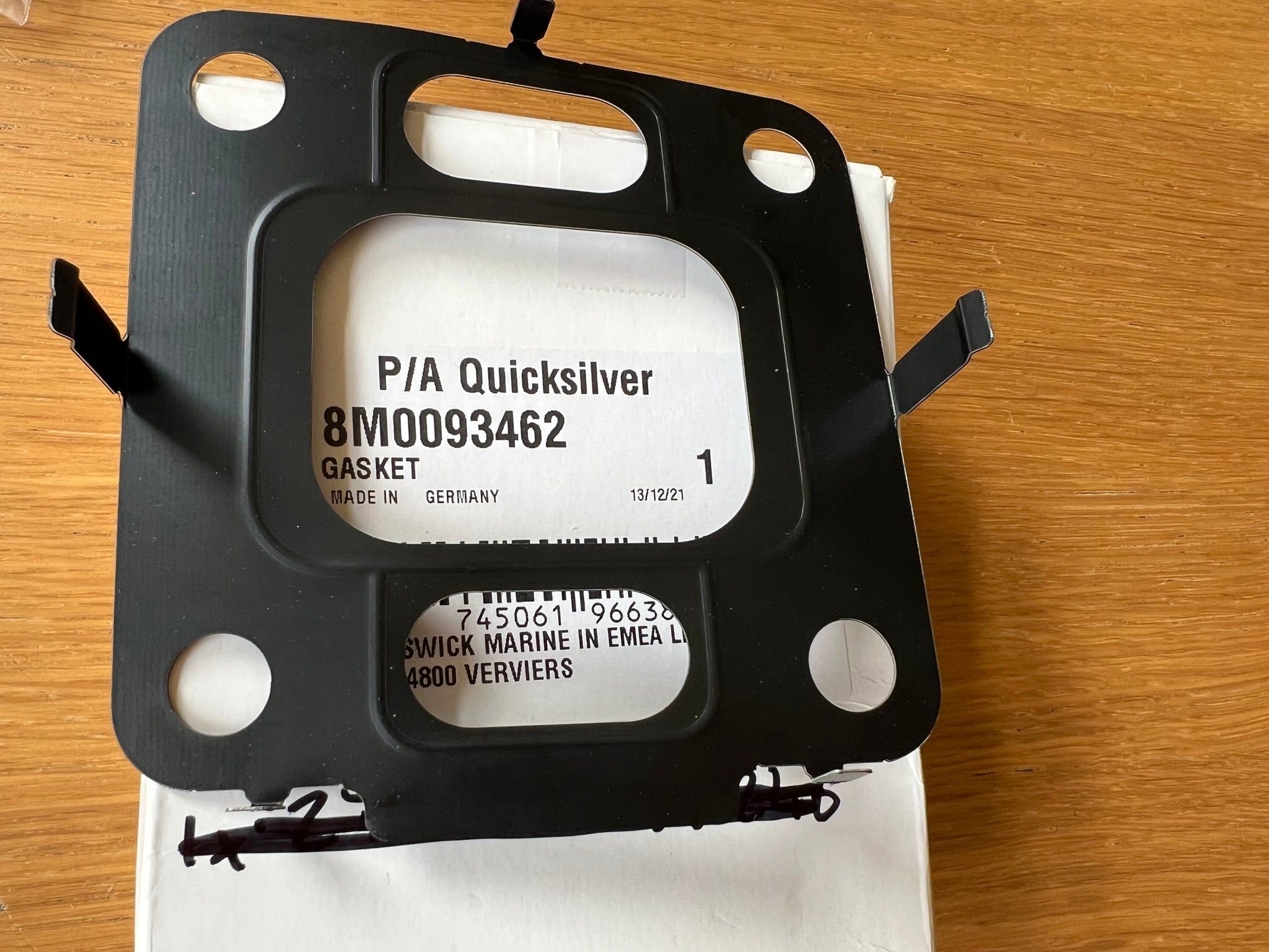 GASKET TURBOCHARGE 27-8M0093462   Mercruiser Mercury Mariner Spares & Parts