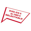 Indicatore acqua 10-180/240-33 ohm bianco/lucida