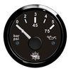 Oil pressure indicator 0/5 bar black/black