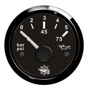 Oil pressure indicator 0/5 bar black/black