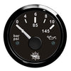Oil pressure indicator 0/10 bar black/black