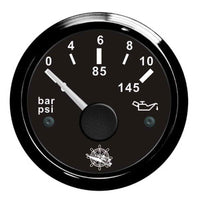 Oil pressure indicator 0/10 bar black/black