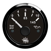 Oil pressure indicator 0/10 bar black/black