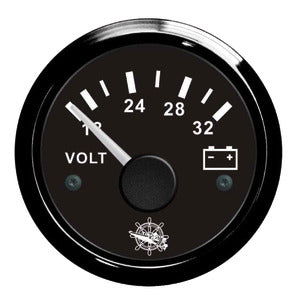 Voltmeter 18/32 V black/black