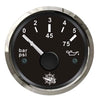 Oil pressure indicator 0/5 bar black/glossy