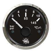 Oil pressure indicator 0/10 bar black/glossy
