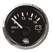 Voltmeter 8/16 V black/glossy