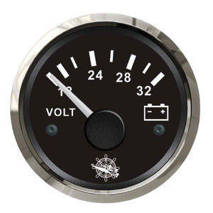 Voltmeter 18/32 V black/glossy