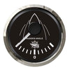 Rudder angle indicator black/glossy