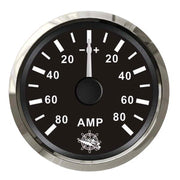 Ammeter w/shunt 80 A black/glossy