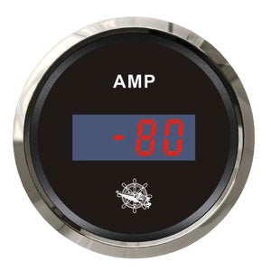 Digital ammeter w/shunt black/glossy
